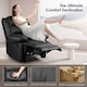image 3 of Rattantree PU Leather Recliner Chair Manual Reclining Armchair