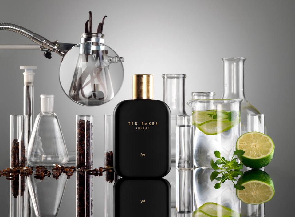 image 1 of Ted Baker Tonics Au Gold EDT, warm and woody aftershave, with notes infused of bergamont and clove, hearty floral fragrance, 100ml | Black | Multi