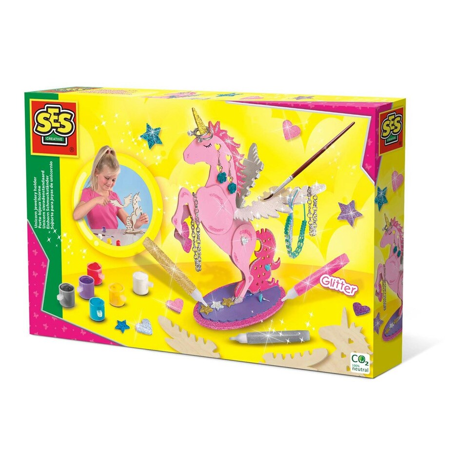 image 1 of SES CREATIVE Children's Unicorn Jewellery Holder