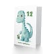 image 2 of Cute Dinosaur Cartoon Kids Age 12 Year Old Child Kids 12th Birthday Card