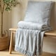 image 3 of Catherine Lansfield Velvet And Faux Fur Soft Touch Blanket Throw | Silver | Silver Grey