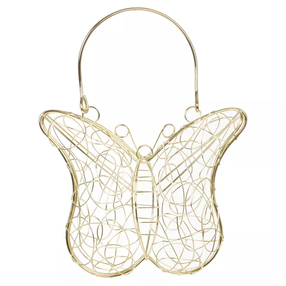 image 1 of 6-Pcs Metal Mesh Bridesmaid Butterfly Bag | Gold | 6