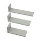 image 1 of Tutti Bambini Set of Three L-Shaped Wall Shelves - Dove Grey