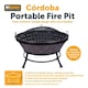 image 5 of Cordoba Large Garden Fire Pit Portable for Picnic BBQ Patio Party Copper Firepit