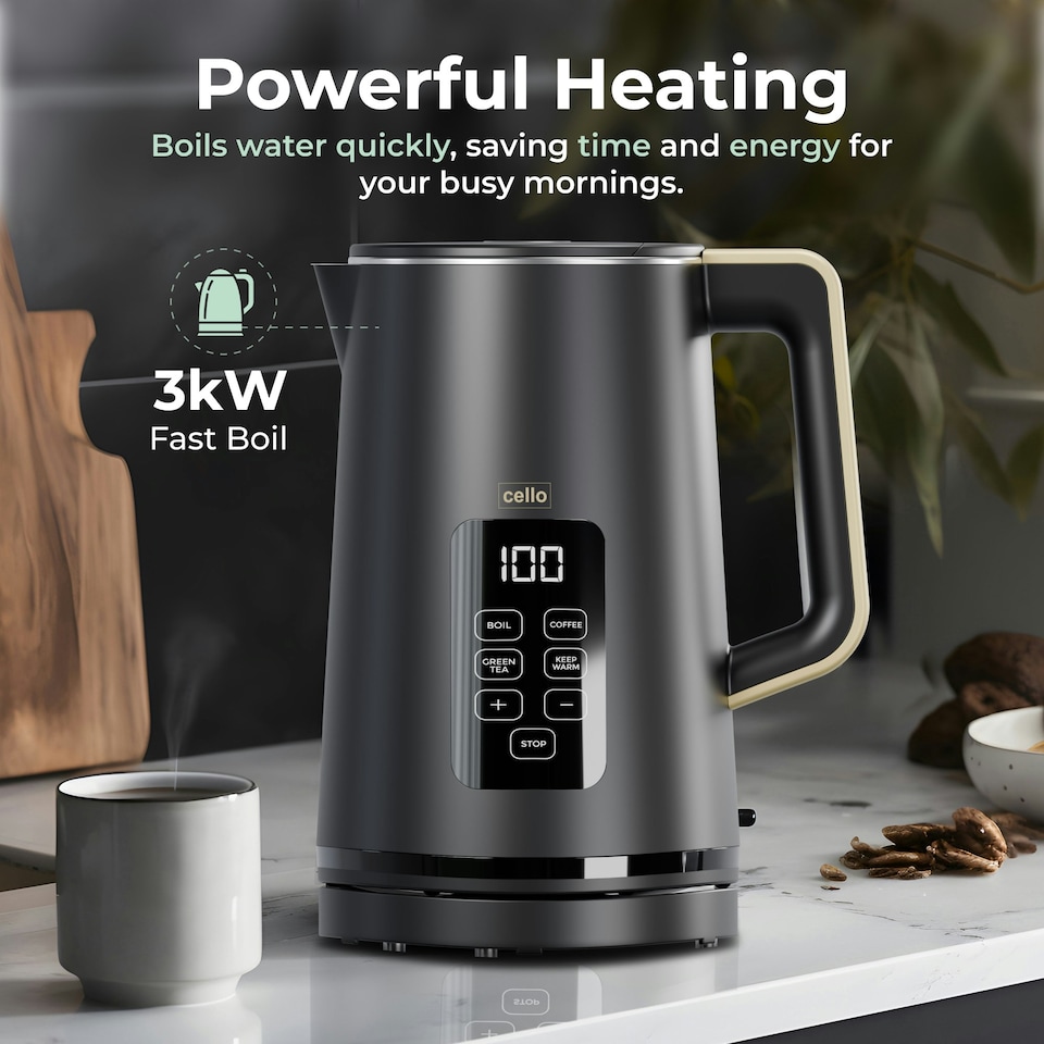 image 1 of Cello Digital Kettle with Temperature Control