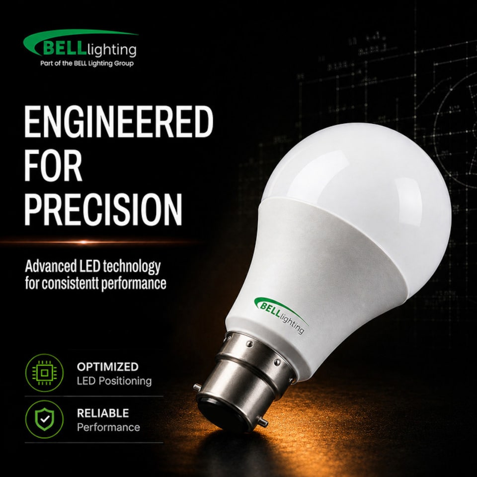 image 1 of BELL Lighting B22 Bayonet 8.1W LED GLS Warm White 2700K Energy Saving Light Bulb