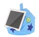 image 1 of Bean Lazy Blue Stars Tablet eReader and Book Mini Bean Bag