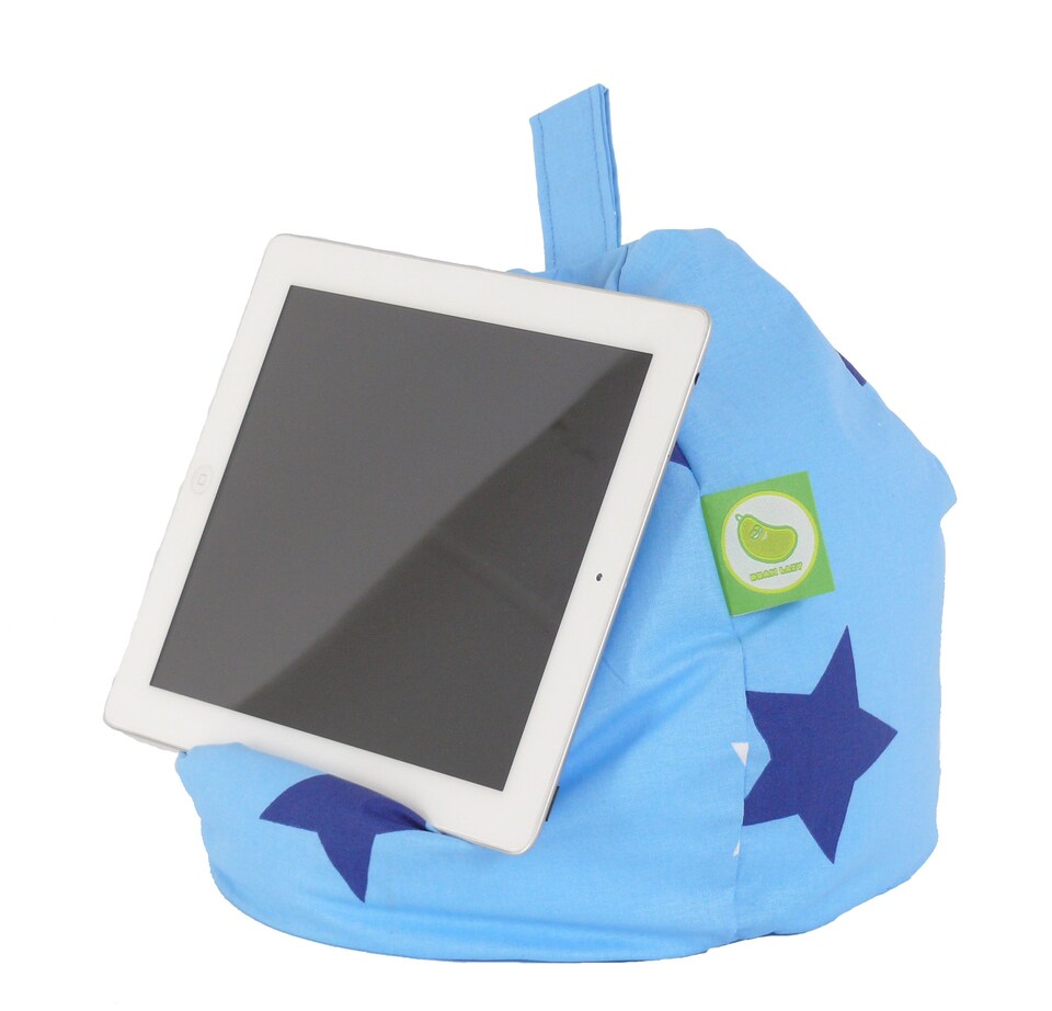 image 1 of Bean Lazy Blue Stars Tablet eReader and Book Mini Bean Bag