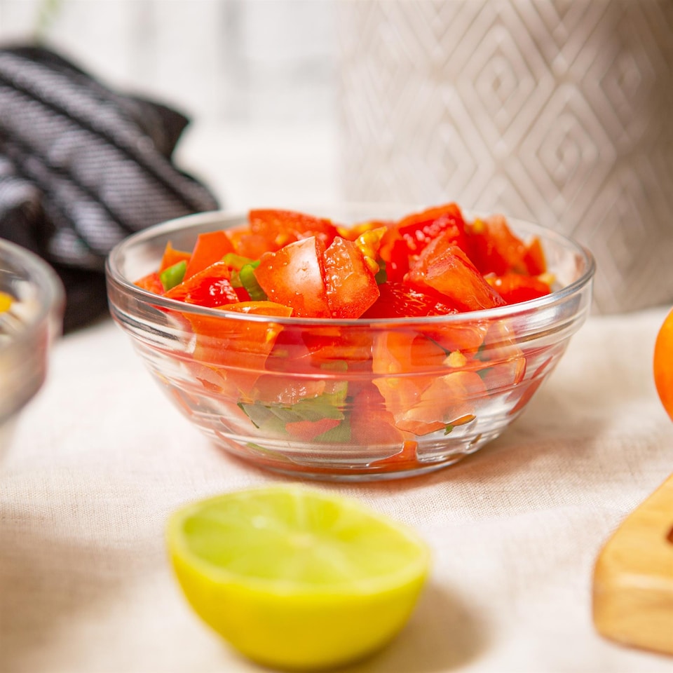 image 1 of Duralex Lys Stacking Glass Cooking / Ingredients / Food Bowl - 12cm | Clear | Clear