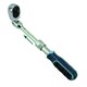 image 1 of 1/4" Drive Extendable + Flexible Ratchet Socket Driver 72 Teeth Quick Release