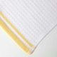 image 4 of Homescapes Bumble-Bee Waffle Cotton Tea Towels - Set of 2 | Yellow | One size | 2