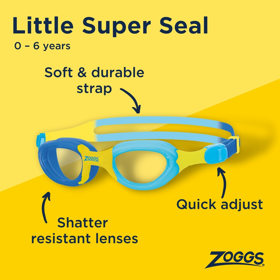 image 1 of Zoggs Little Super Seal Swimming Goggles