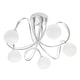 image 1 of BHS Soni 5 Light Flush Ceiling Light | Silver | Chrome | 1