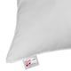 image 4 of Homescapes Goose Feather and Down Euro Continental Square Pillow Pair - 80cm x 80cm (32"x32") White