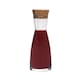 image 2 of Bormioli Rocco Ypsilon Glass Carafe With Cork Lid - 1.1 Litre