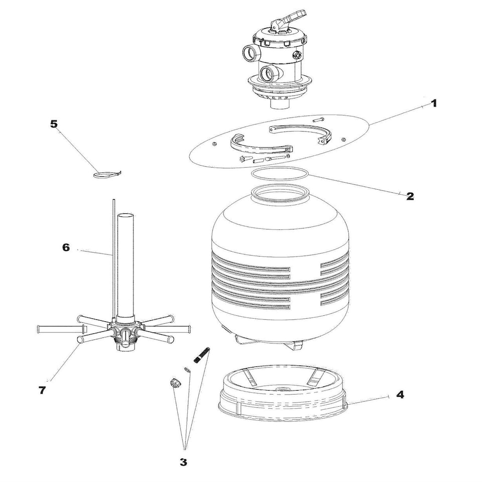 Certikin Laterals - 160Mm - Suits 500-650Ø Filter (CE04300120)