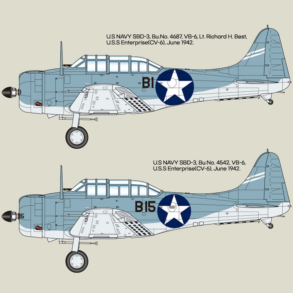 image 1 of Academy USN SBD-3 Battle of Midway 80th Anniversary Military Aircraft Model Scale 1-48