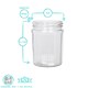 image 3 of Argon Tableware Glass Jam Jars - 380ml - Pack of 6 - Lids Not Included