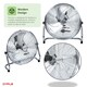 image 6 of Oypla Electrical 18" Chrome 3 Speed Free Standing Gym Fan