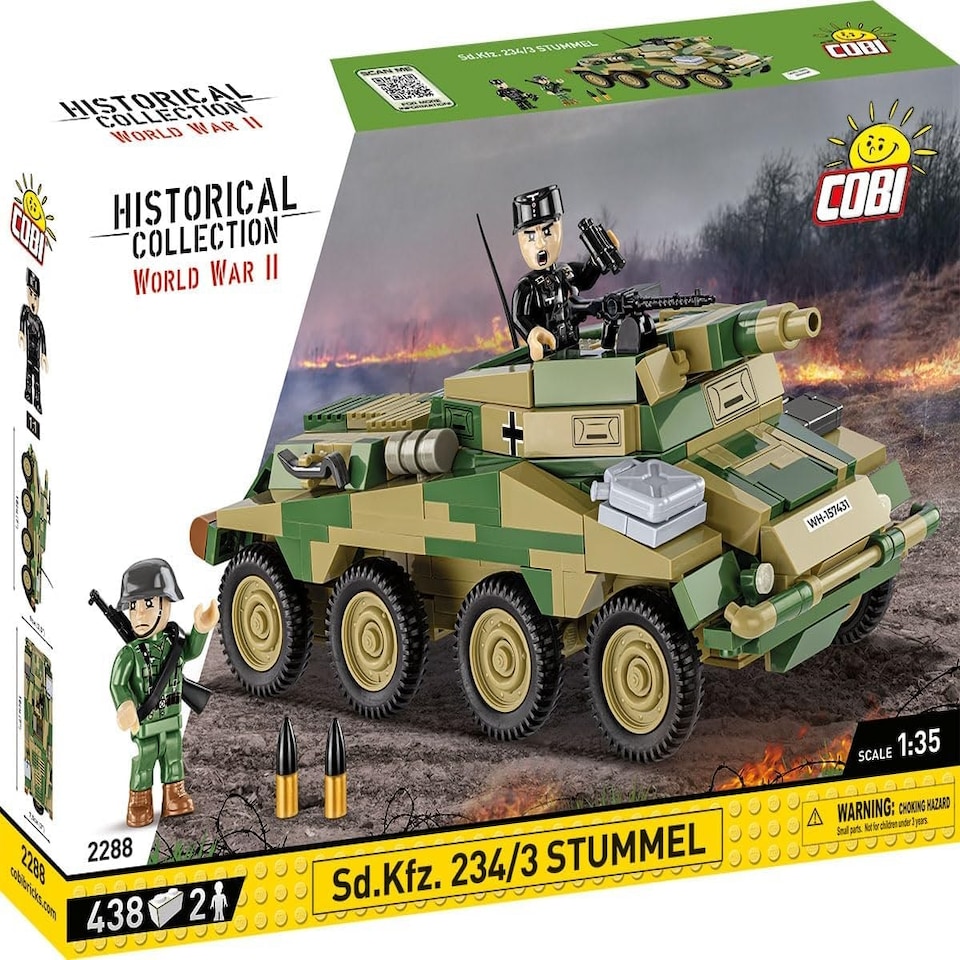 image 1 of Cobi - World War II - Sd. Kfz 234/3 "Stummel" 438 pcs