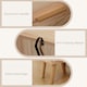 image 7 of HOMCOM Bedside Cabinet, Nordic Bedside Table with 2 Drawers Wood Legs, Natural