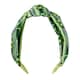 image 1 of Harry Potter Slytherin Knotted Headband - Green/White - One Size Green