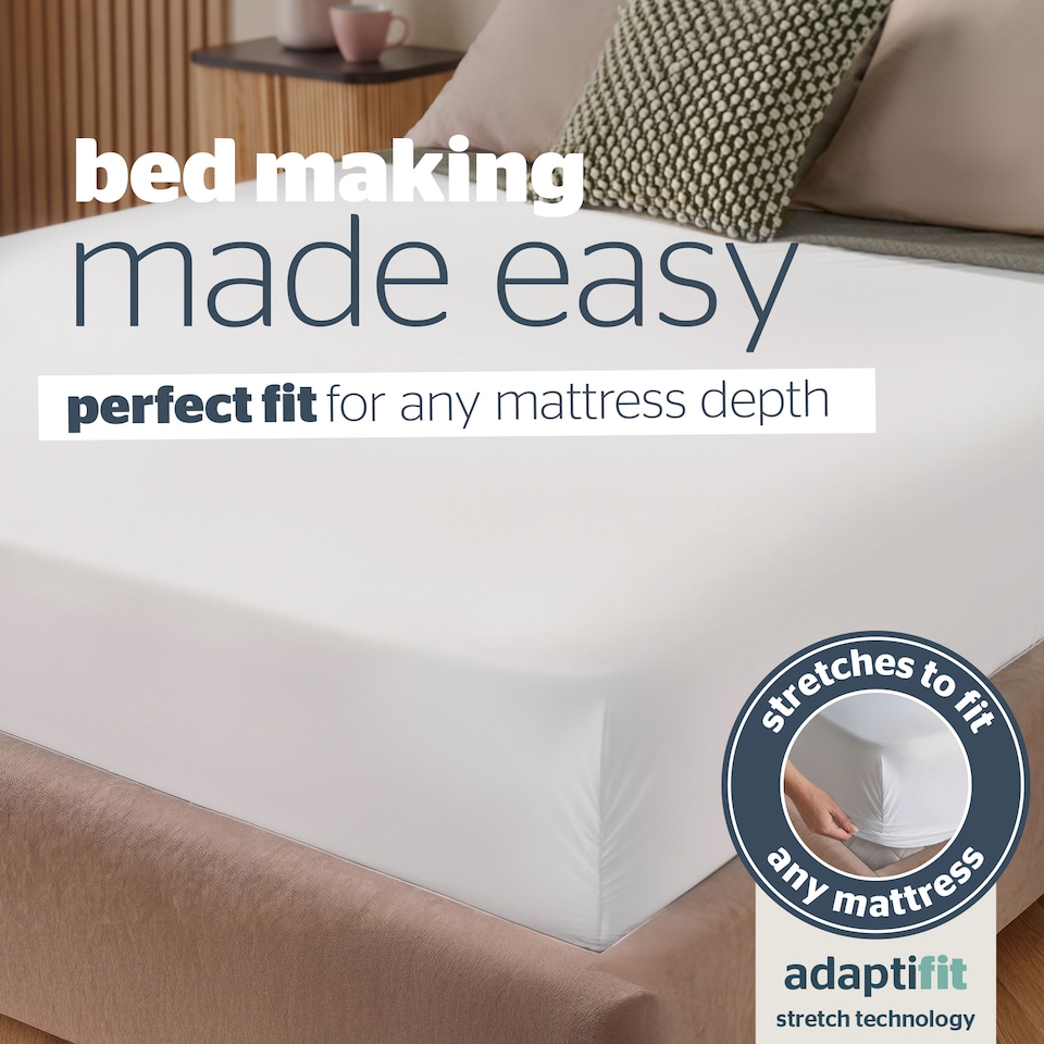 image 1 of Silentnight Supersoft Perfect Fit Fitted Sheet, White