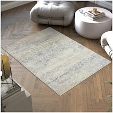 Washable Rug Dalia - various sizes, faded pattern, easy-care short pile, non-slip Cream | 170 x 120 cm
