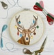 image 3 of Sew & So On Embroidery Kit, Stag, Multicoloured, 8"