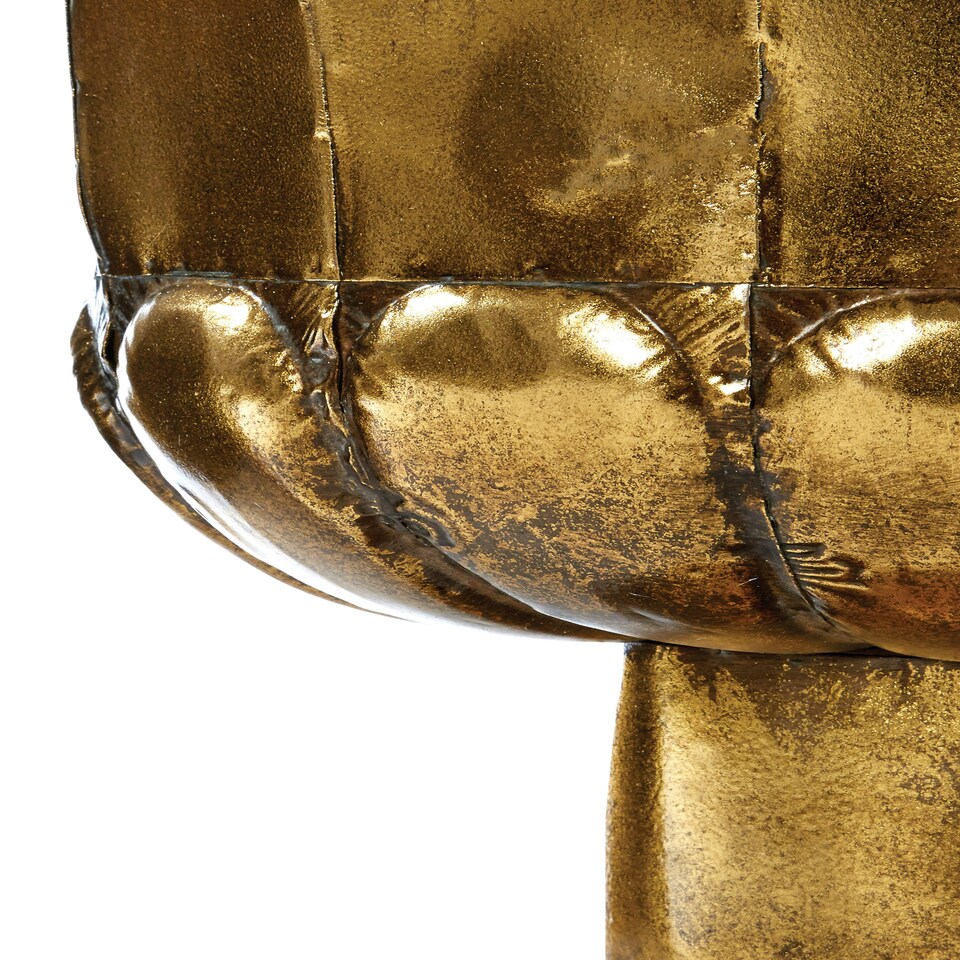 image 1 of Reza Oversized Gold Finish Planters Gold