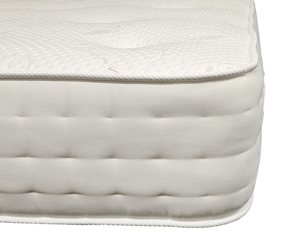 image 1 of Cashmere 2000 Silk Pocket Spring Medium Firm Natural Mattress With Edge Support