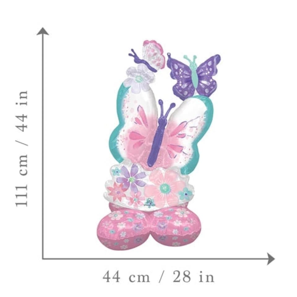 image 1 of Flutters AirLoonz Air Fill Giant Foil Balloon 111cm / 44 in