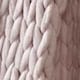 image 2 of Cable Knitted Blush Pink Throw | Pink | Blush | One Size | 1