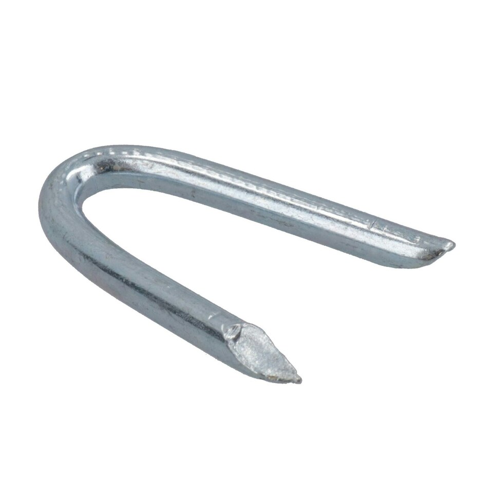 image 1 of 25mm Galvanised U Nails Heavy Duty Staples for Wires Fencing Mesh Netting 80pc