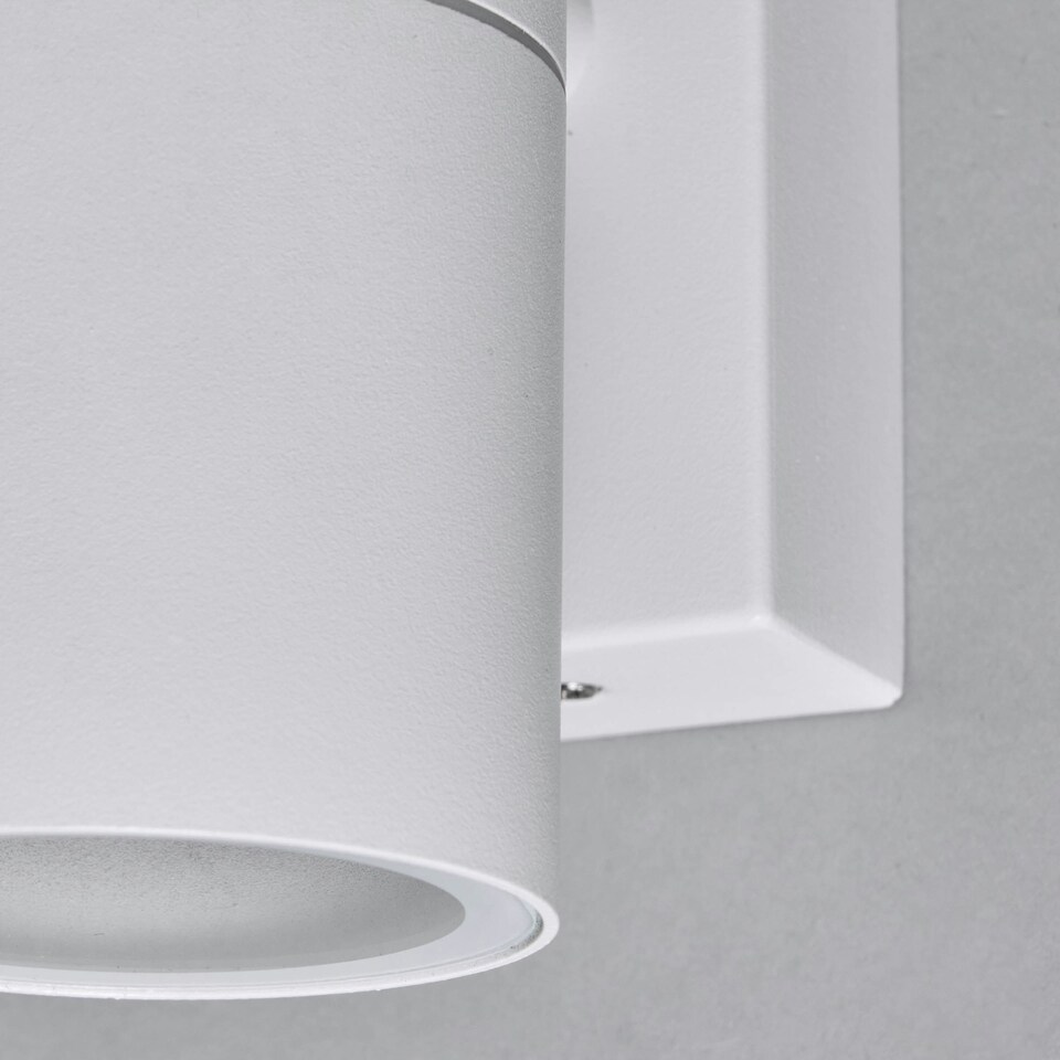 image 1 of BHS Jared Outdoor Up and Down Wall Light, White