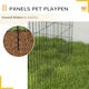 image 5 of PawHut 8-Panel DIY Dog Pen with Door for Indoor/Outdoor Use, 76cm High
