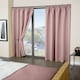 image 2 of Essential Woven Thermal Blackout Pencil Pleat Curtains 116cm x 137cm Blush Pink Pink | Pink