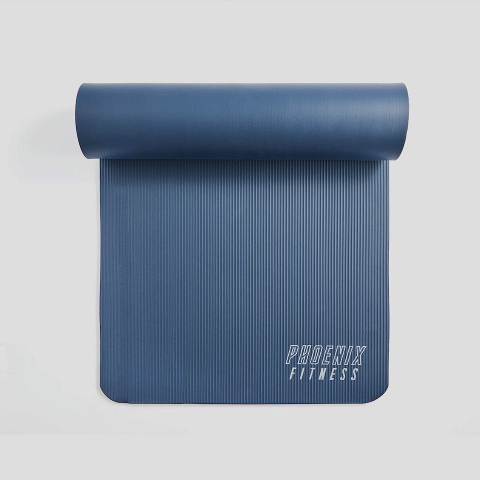 image 1 of Phoenix Fitness NBR Exercise Mat Navy Peony