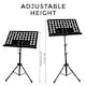 image 2 of Portable Music Stand Height Adjustable Orchestral Sheet Book Holder Tripod