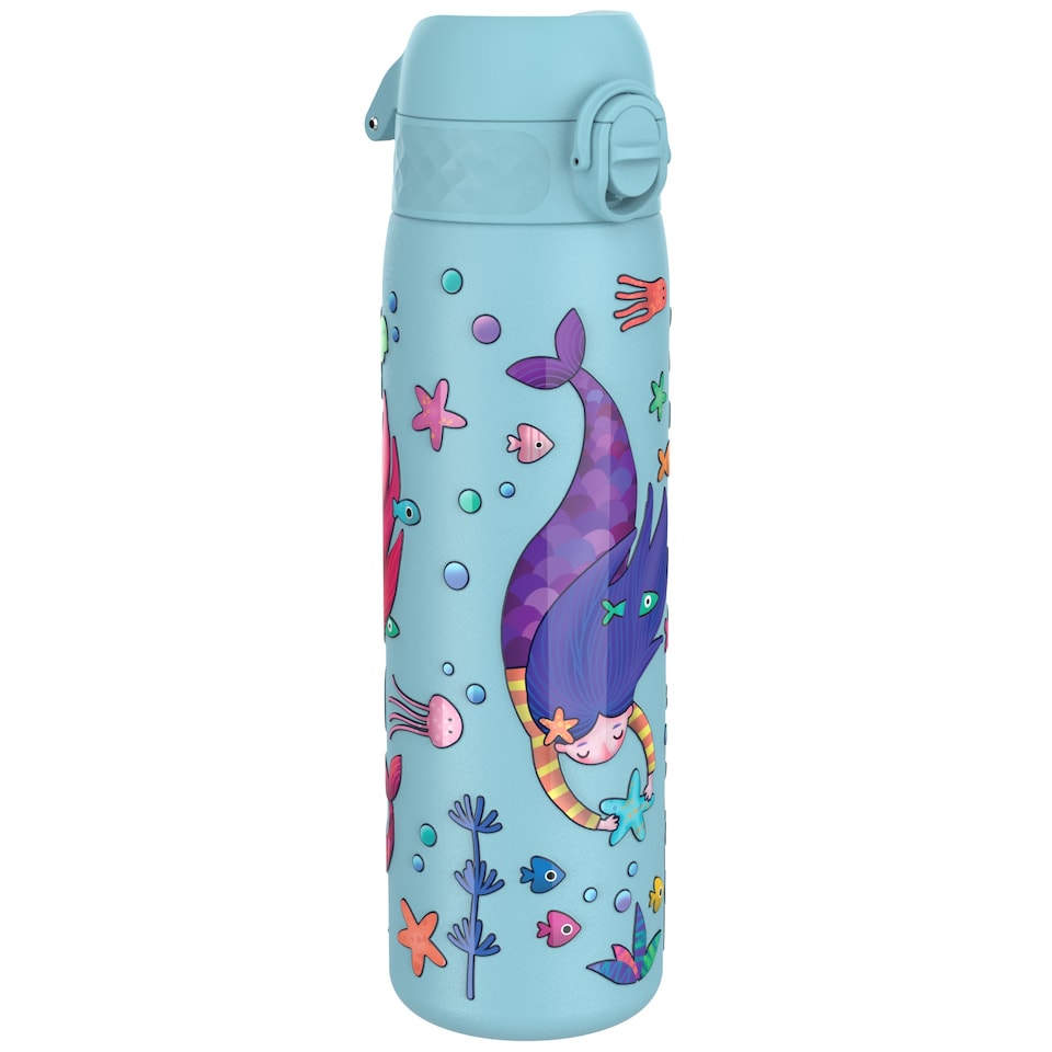image 1 of Leak Proof Slim Water Bottle, Stainless Steel, 600ml (20oz)
