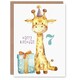 image 1 of Cute Party Hat Cartoon Kids Age 7 Year Old Child Kids 7th Birthday Card