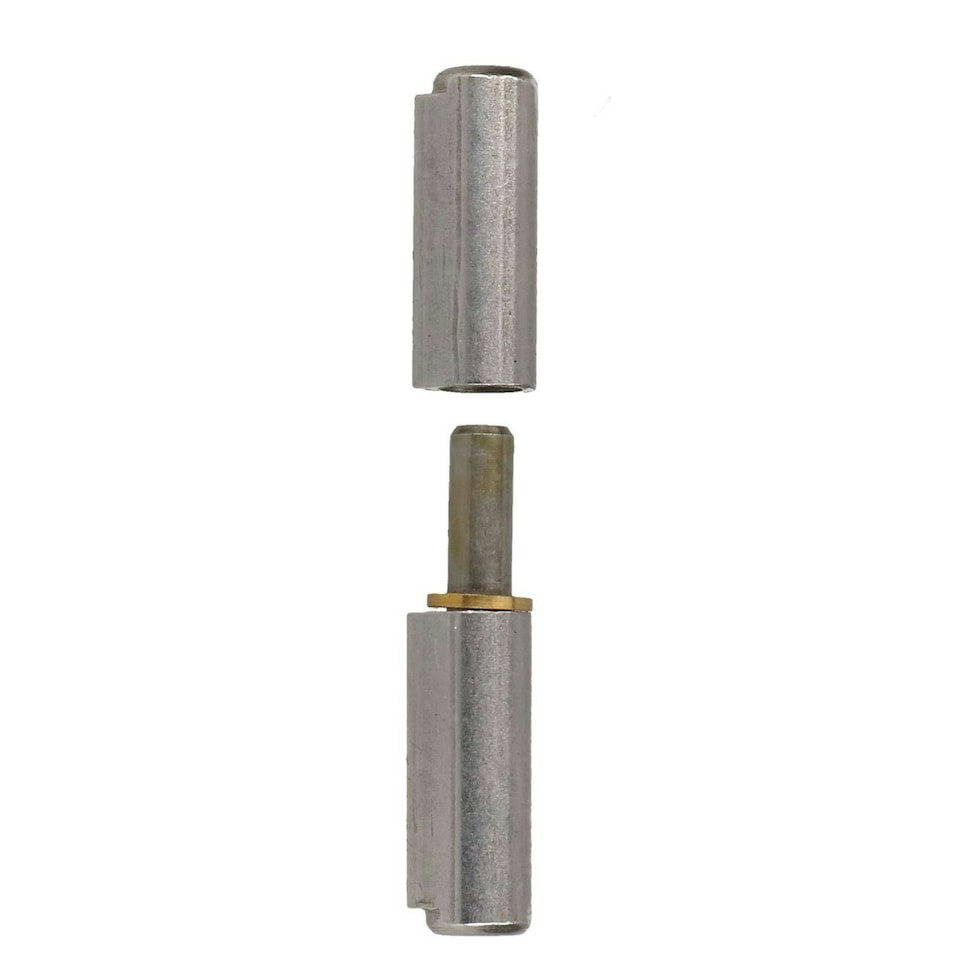 image 1 of Pack 2 Lift Off Bullet Hinge Weld On Brass Bush 13x80mm Heavy Duty Industrial | Silver