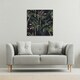 image 2 of Green Palm on Black (Canvas Print) 101 x 101 x 4cm