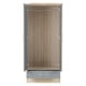 image 3 of Nevada 2 Door 1 Drawer Wardrobe - L52 x W78 x H182.5 cm - Grey Gloss/Light Oak Effect Veneer | Grey
