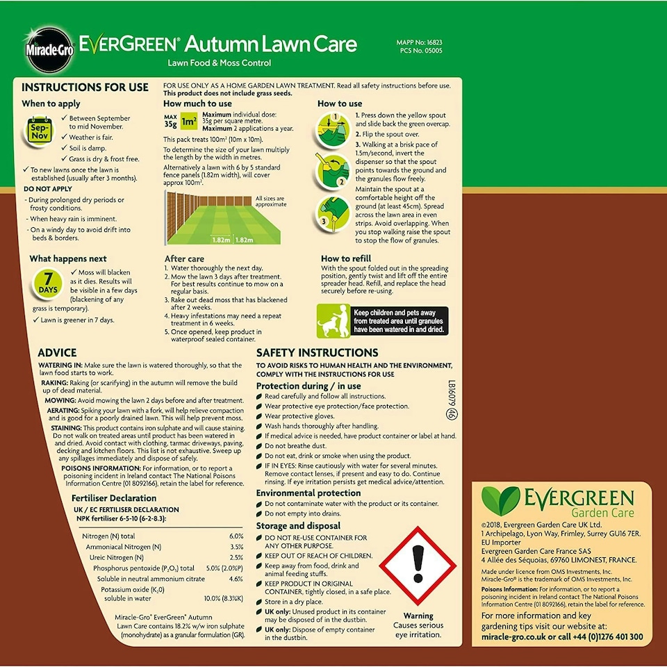 image 1 of Miracle-Gro® EverGreen® Autumn Lawn Care