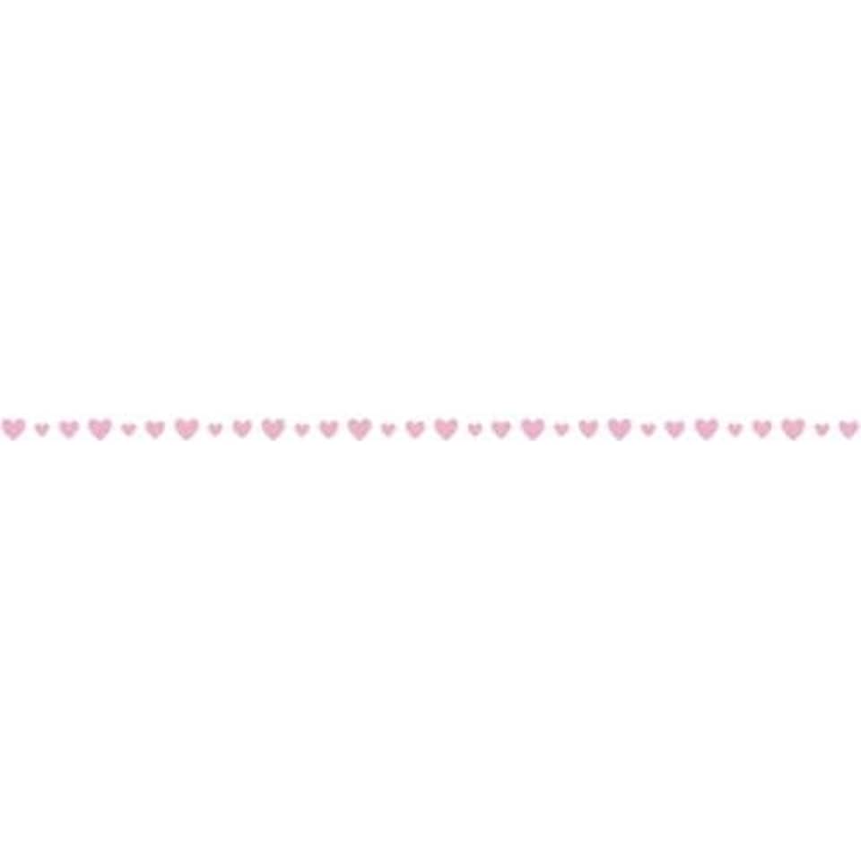 Pink Hearts Paper Garland Hanging Decoration 2.74m