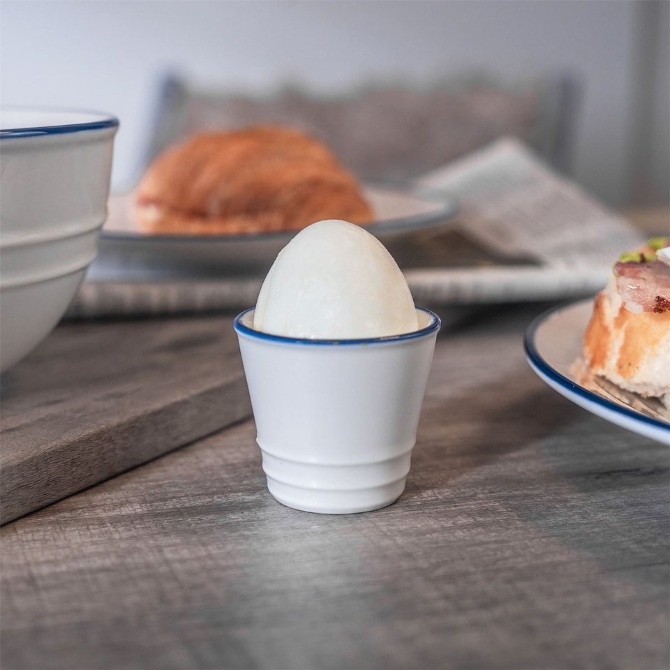 image 1 of Nicola Spring White Farmhouse Egg Cups - 5cm - Pack of 6