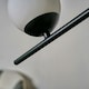 image 1 of ValueLights Modern 2 Way Hanging Bar Matte Black And Glass Globe Shade Ceiling Light Fitting | Black
