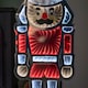 image 6 of 74cm Infinity Light up Standing Nutcracker Christmas Decoration with Red & White LEDs on Metal Base