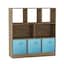 Oak & Sky Blue Drawer